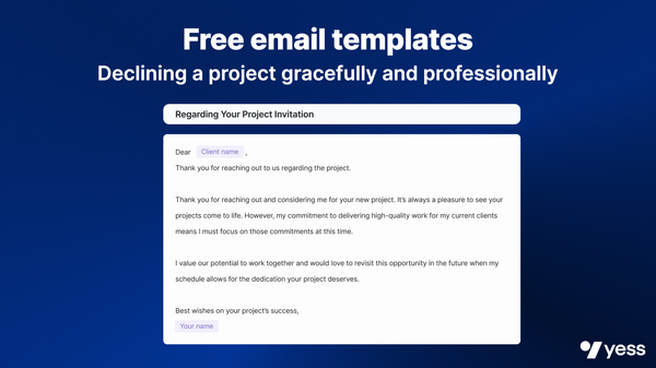 6 Free email templates for declining a project gracefully and ...